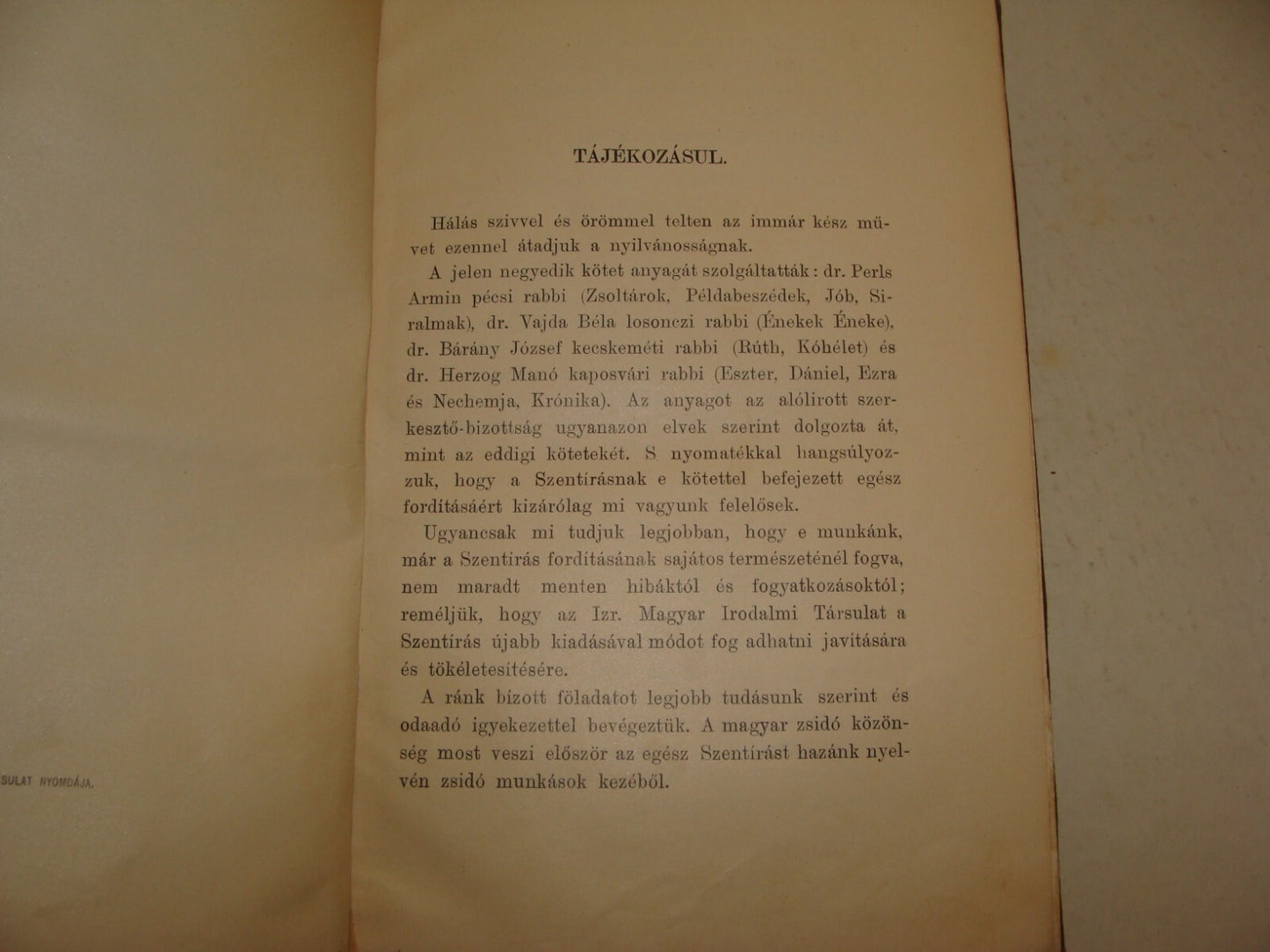 Jewish Judaica 1907 Hungary Budapest Hungarian Bible Biblical Stories SZENTIRAS