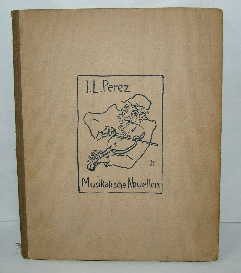Book Jewish Berlin Musikalische Novellen I L Peretz Steinhardt lithography 1920