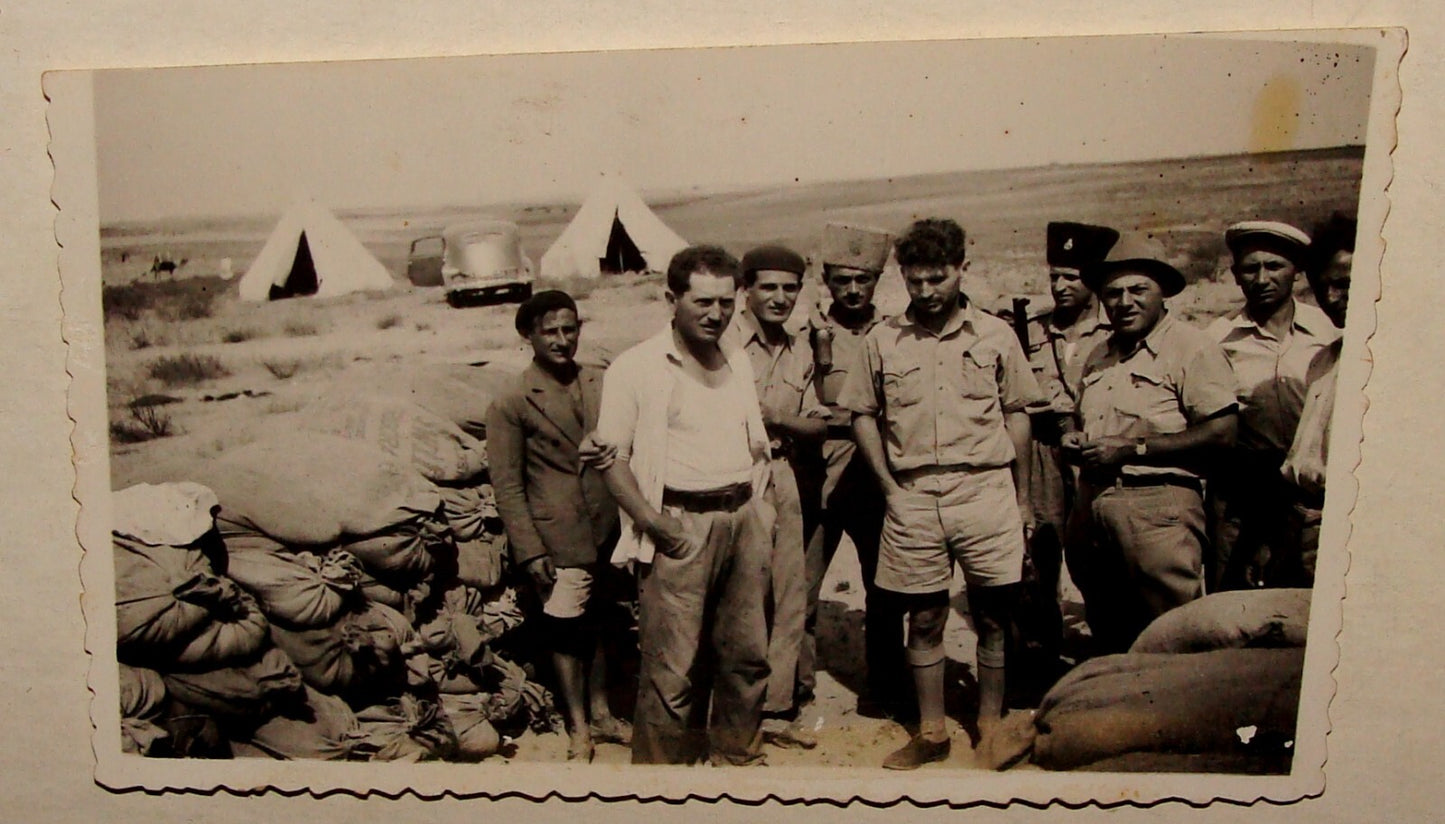 Photo Palestine Jewish 1936 Israel Kibbutz Nir David Establishment Police Notrim