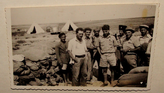 Photo Palestine Jewish 1936 Israel Kibbutz Nir David Establishment Police Notrim