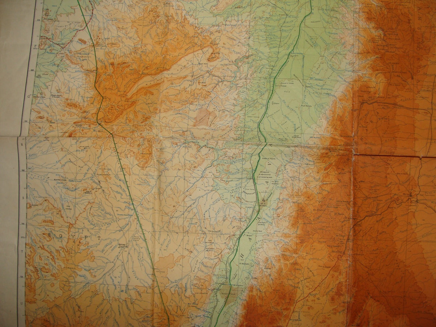 1950 ISRAEL Map Jewish National Fund Jubilee Zionist JNF KKL Land LARGE SIZE