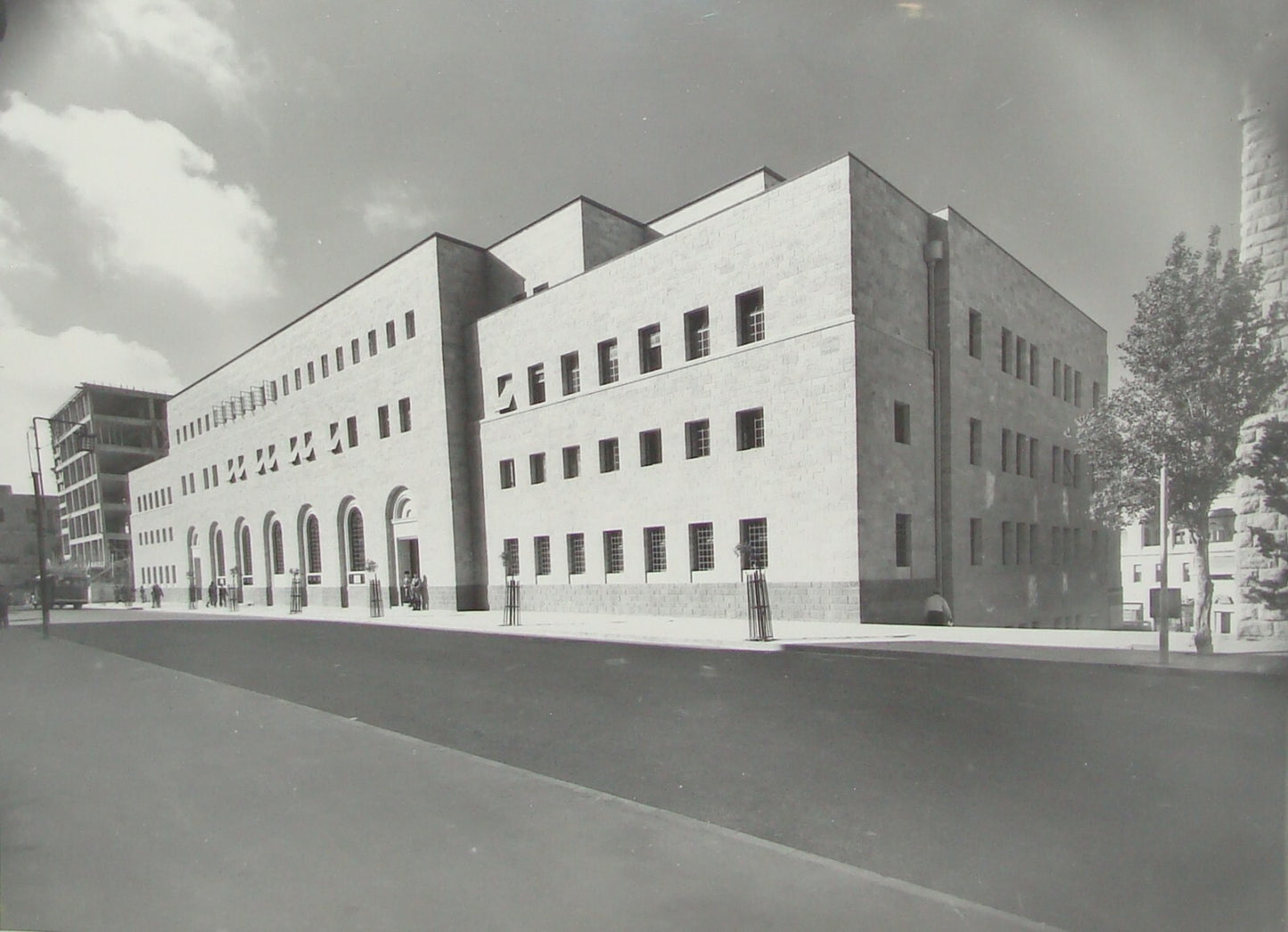 Photo Print Palestine Ad , 1938 British Israel Jerusalem New Post Office Jaffa