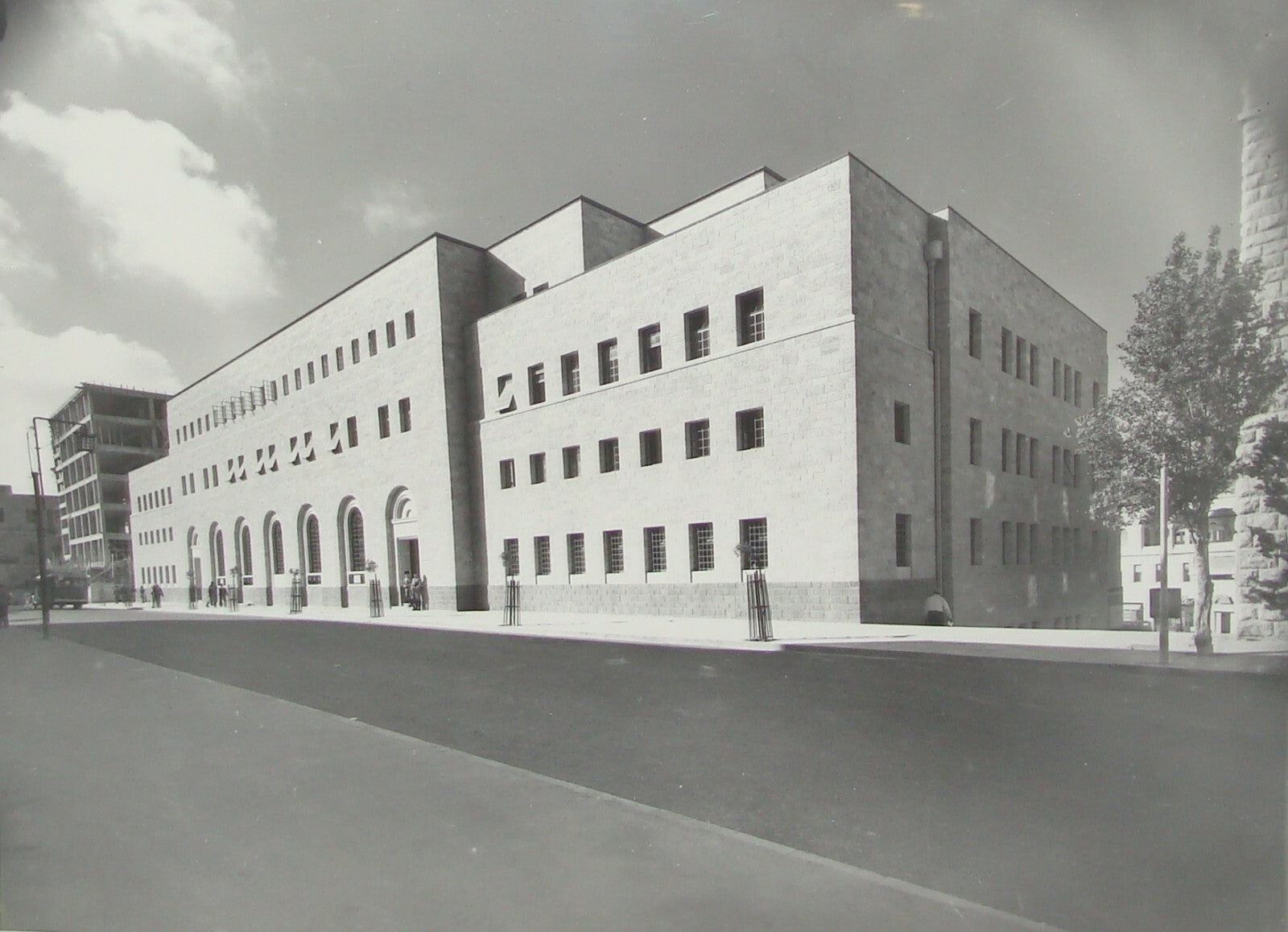 Photo Print Palestine Ad , 1938 British Israel Jerusalem New Post Office Jaffa