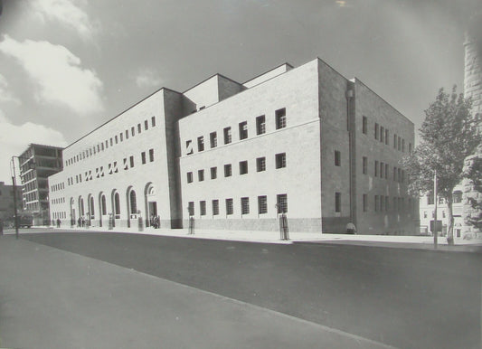 Photo Print Palestine Ad , 1938 British Israel Jerusalem New Post Office Jaffa