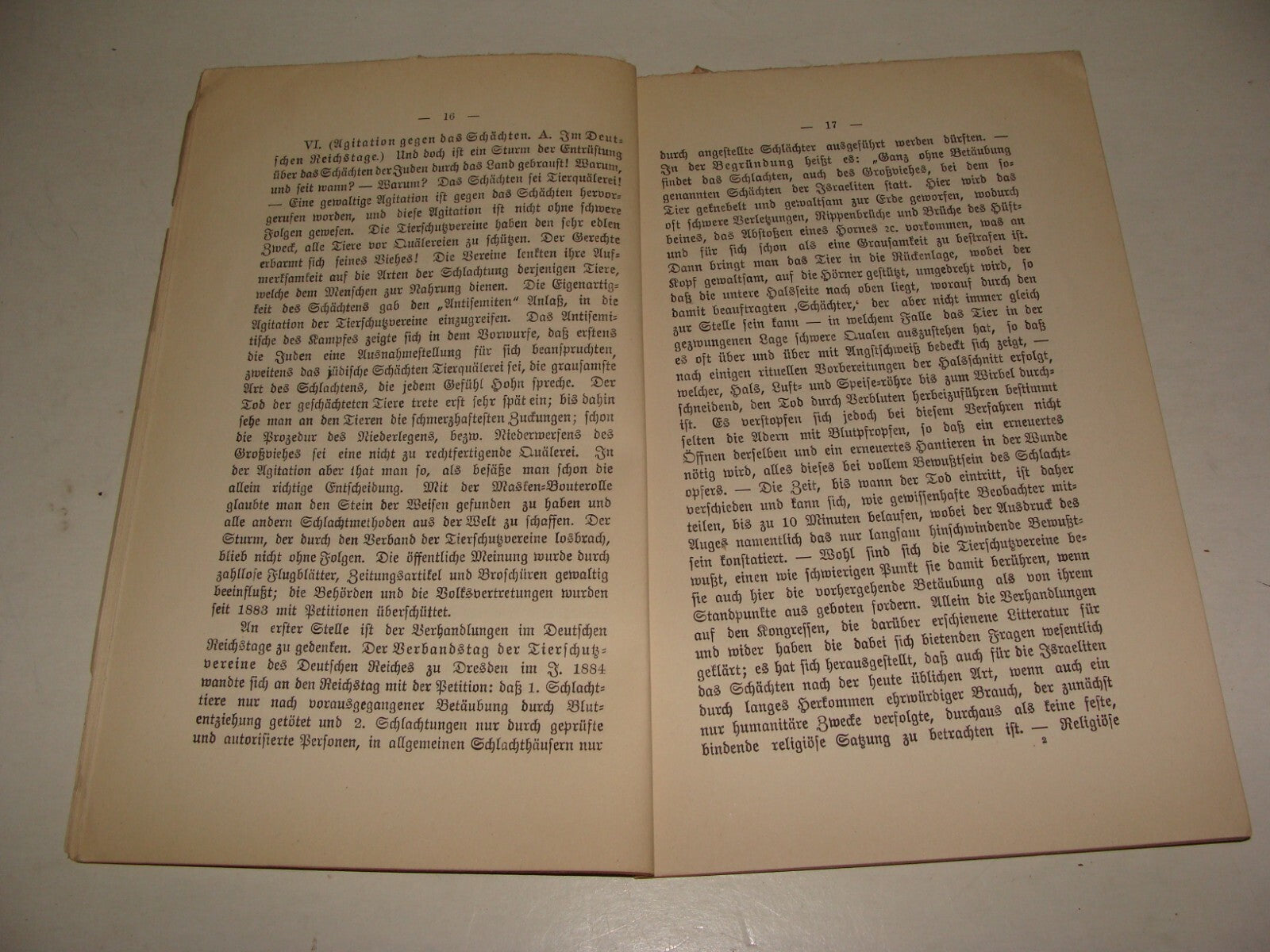 Germany RARE Jewish Judaica 1899 German   Shechita Slaughter Ritual Kosher Food