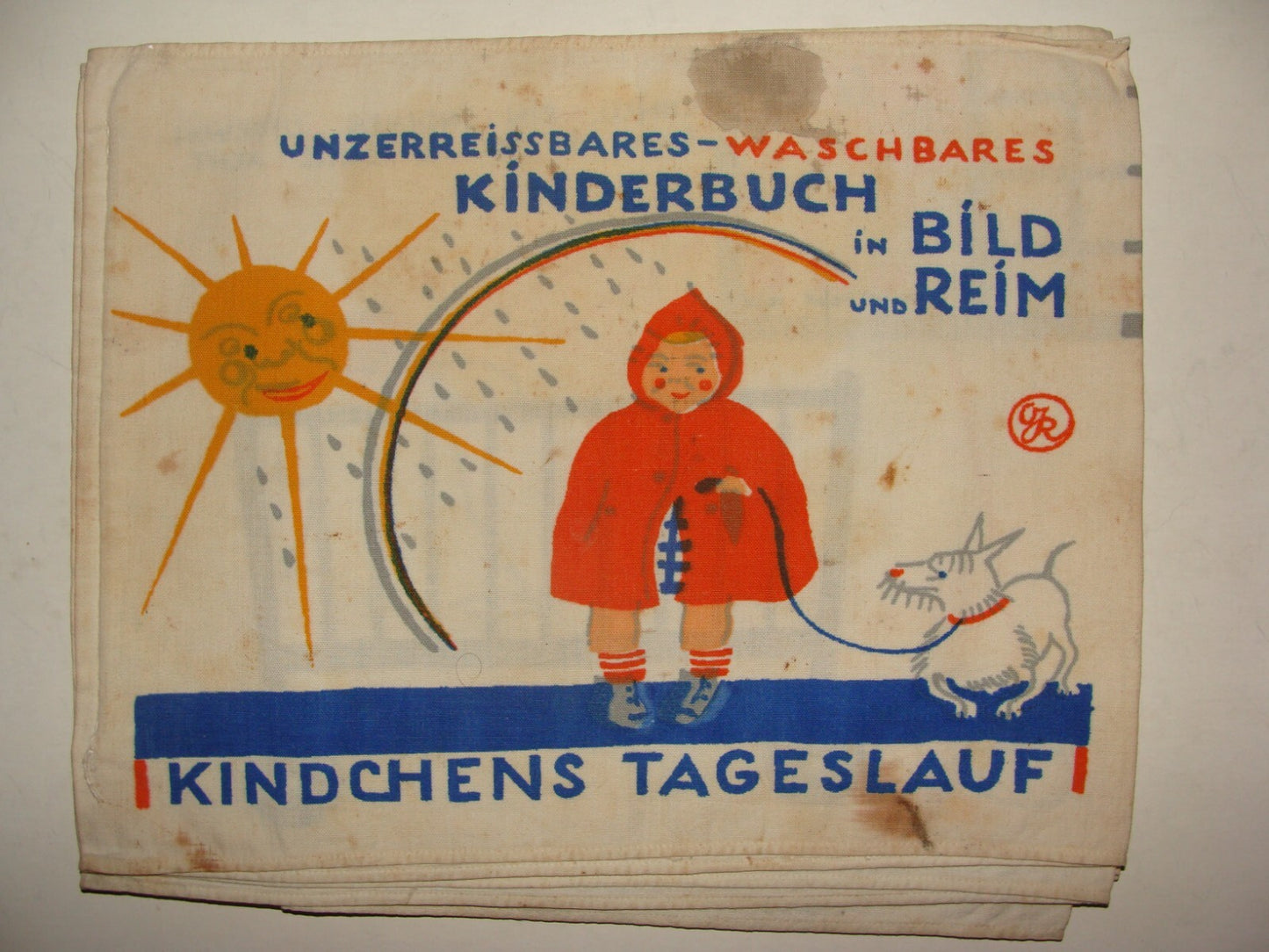 Germany 1960s? German Kids Children Book Cloth unzerreissbares waschbares