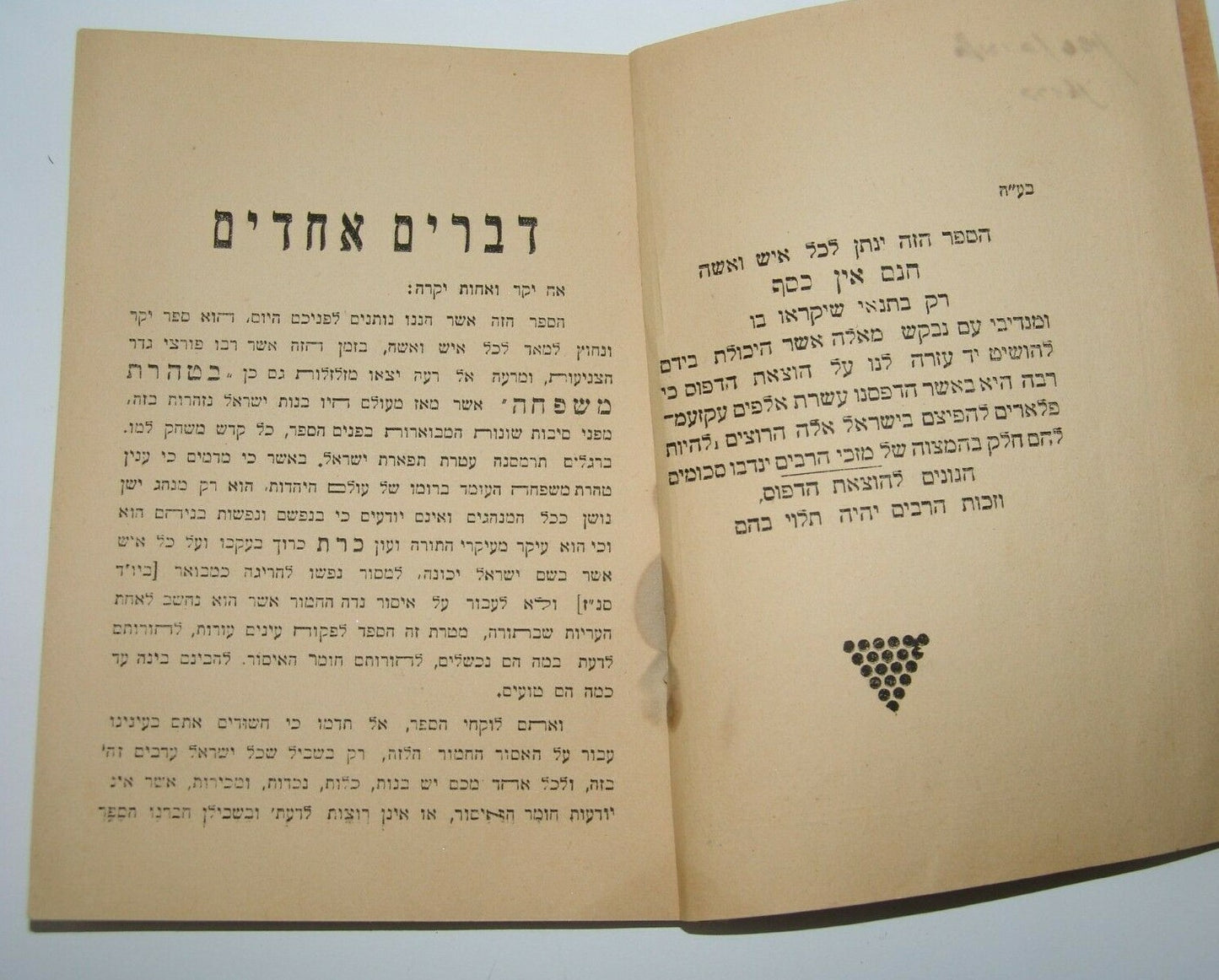Rabbi Book judaica jewish jerusalem let life of body and soul 1935
