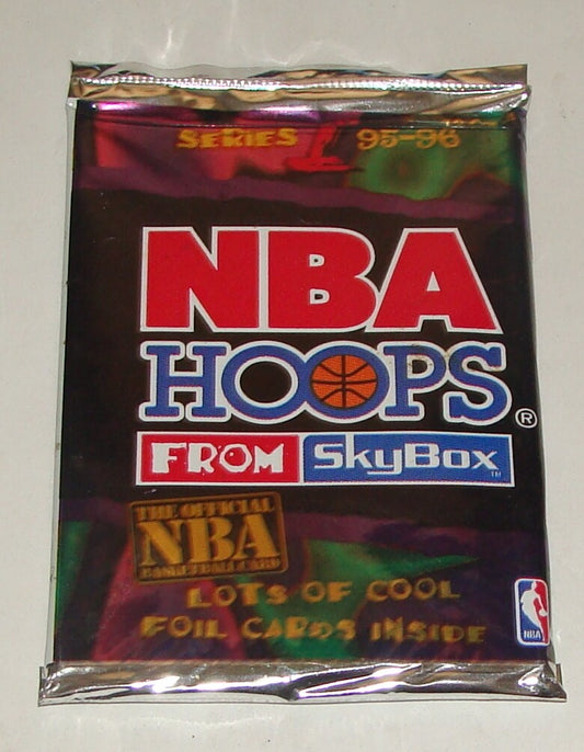 1995 1996  NBA Hoops Basketball Series 1 Sealed Pack 12 Cards SkyBox