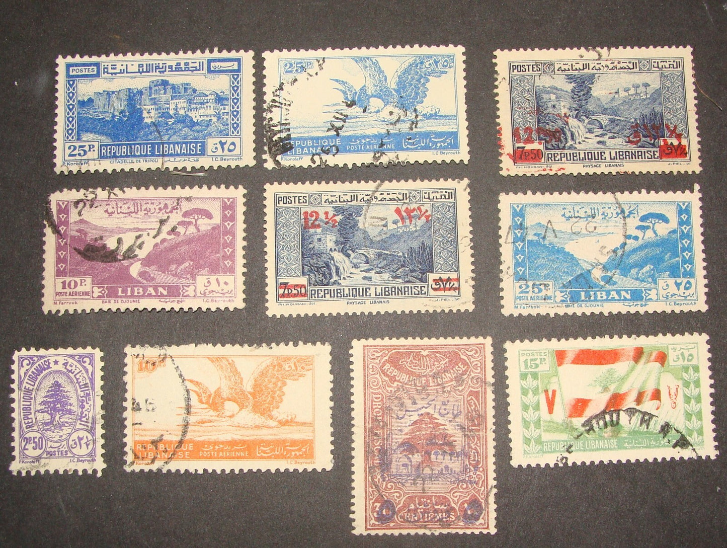 LEBANON 1940s Stamp Lot