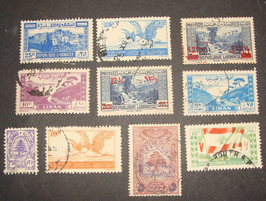 LEBANON 1940s Stamp Lot