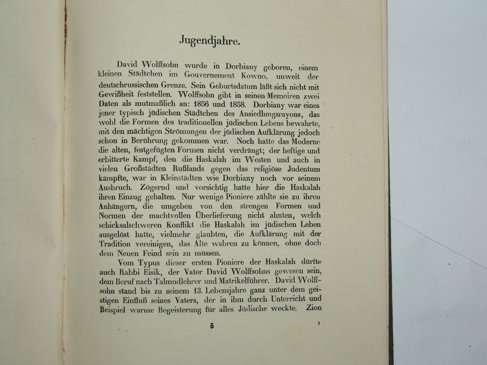Book Jewish Judaica 1921 David Wolffsohn Herzl Zionism Zionist Congress German