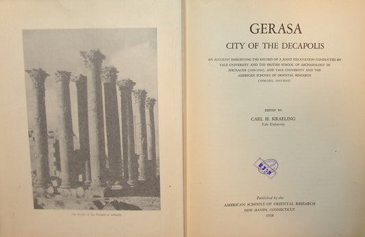 1938 GERASA CITY OF THE DECAPOLIS Book Jerash Jordan History Roman Empure Greek