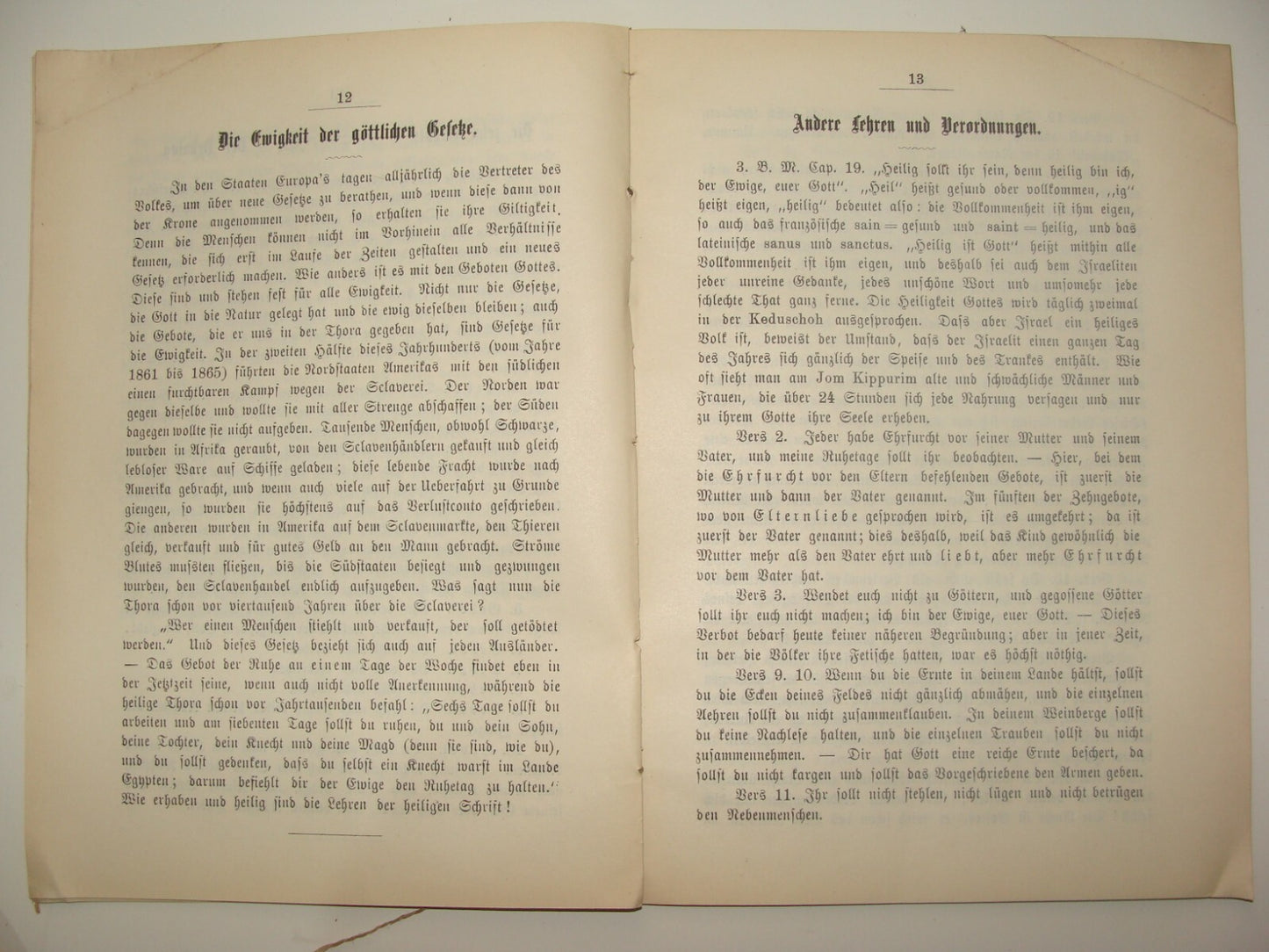 Germany Book Jewish Judaica Antique 1899 German Wien Religious Education School