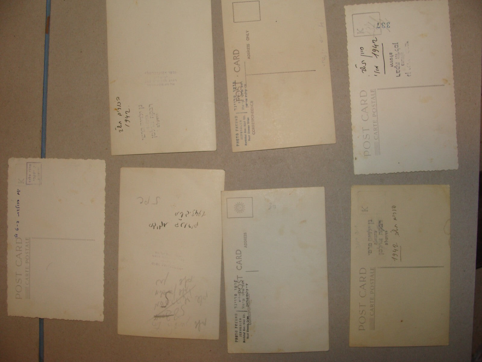 Photo Palestine Jewish 1940s Israel Jerusalem Kids Children Kindergarten x7