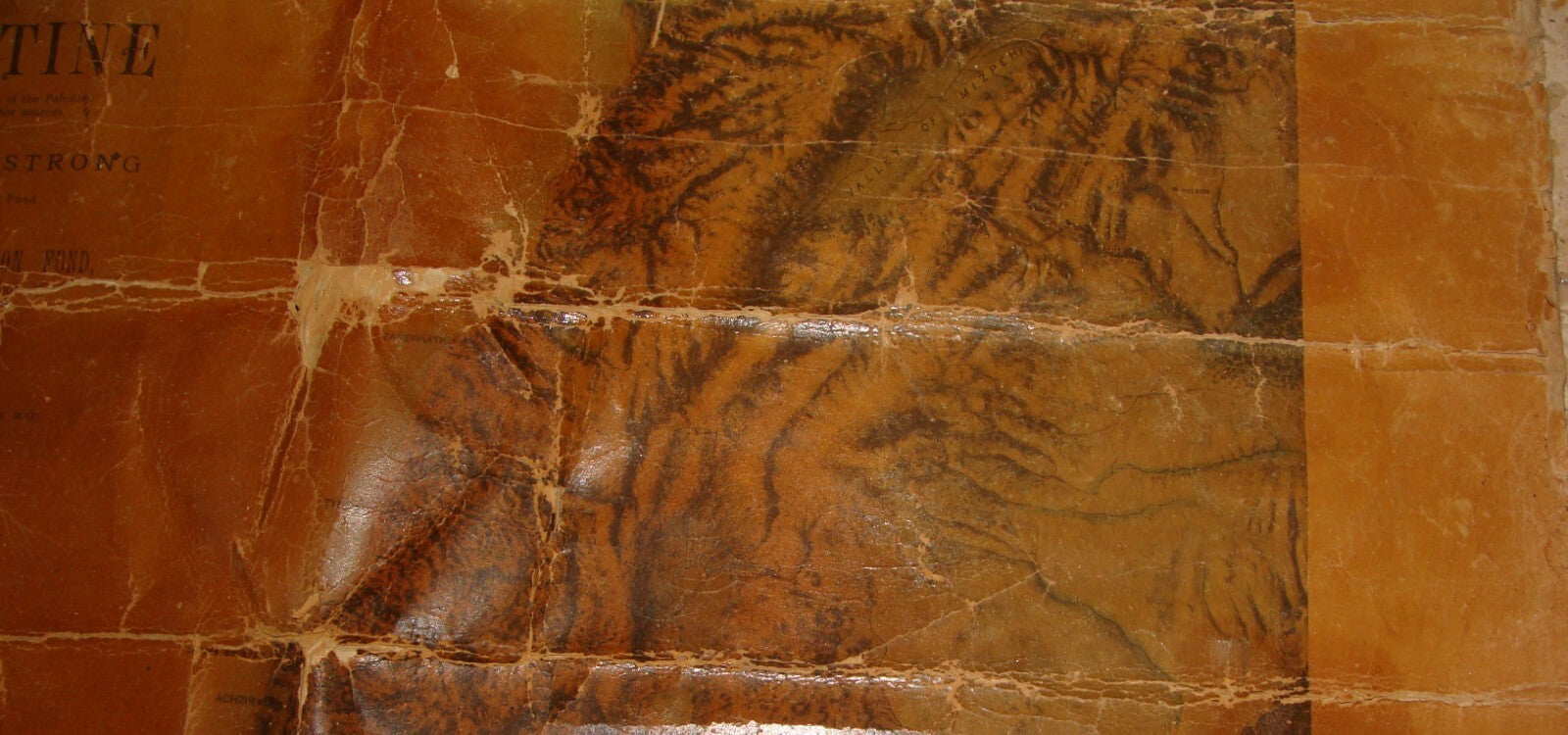 MAP Palestine RARE Antique 1890s RAISED OF Map Exploration Fund George Armstrong