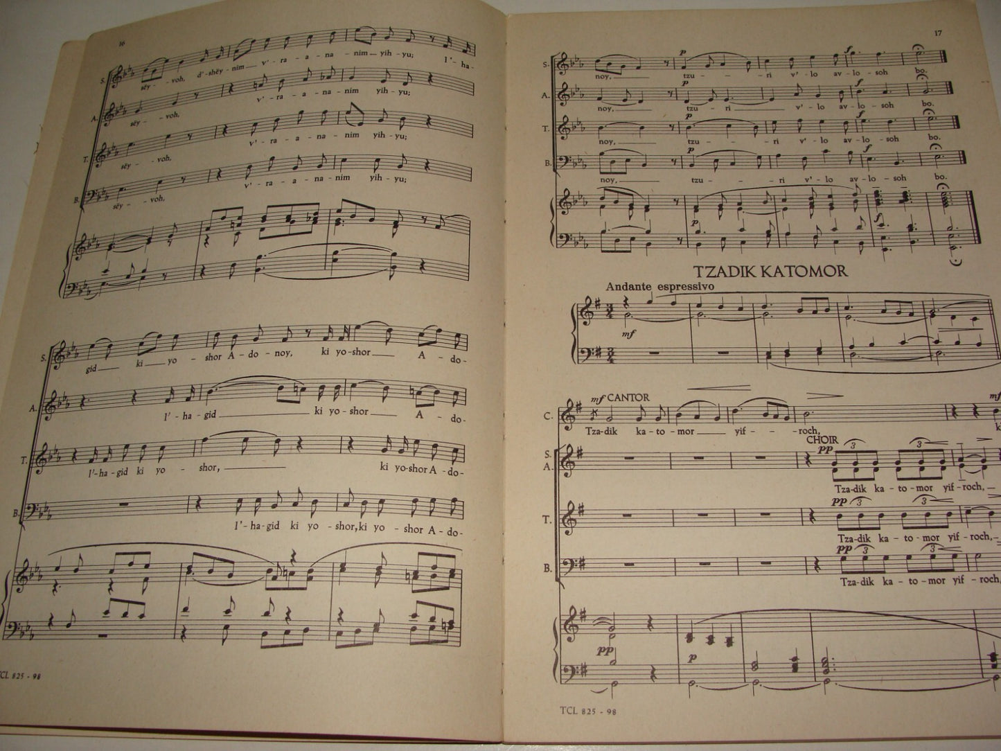 $ Book Jewish American Judaica 1958 Evening Service Sabbath Festivals Songs Tabs