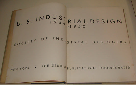 U. S. Industrial Design 1949-1950 Book Catalog Art American United States