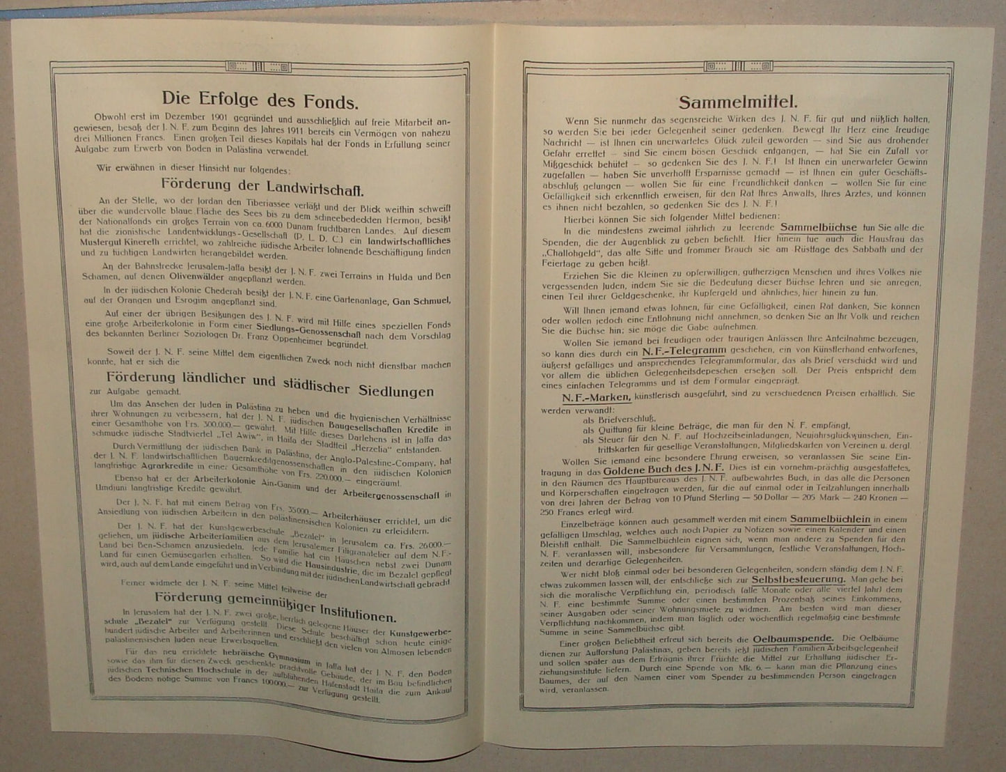 Germany Pamphlet Jewish National Fund RARE Judaica 1910s German Zionist Zionism