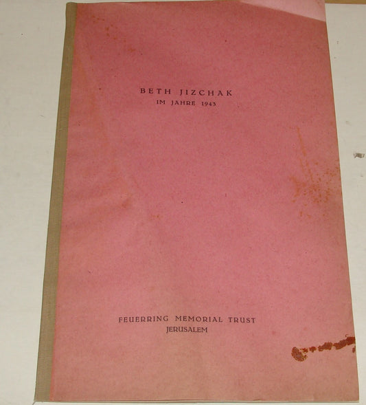 Booklet Palestine Jewish 1943 Israel Zionist BEIT YITZHAK German Pioneers WWII