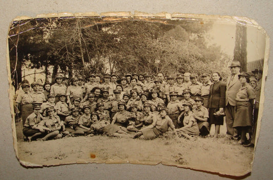 Photo Palestine Ad Jewish Hebrew 1942 Israel HADERA Magen David Adom Medical