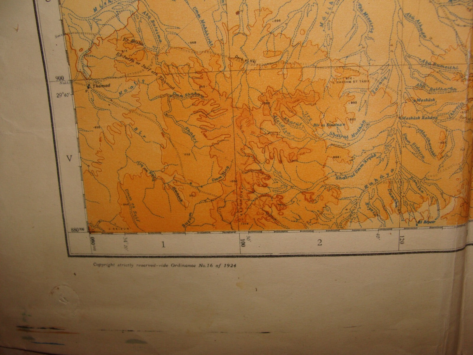 1950 ISRAEL Map Jewish National Fund Jubilee Zionist JNF KKL Land LARGE SIZE