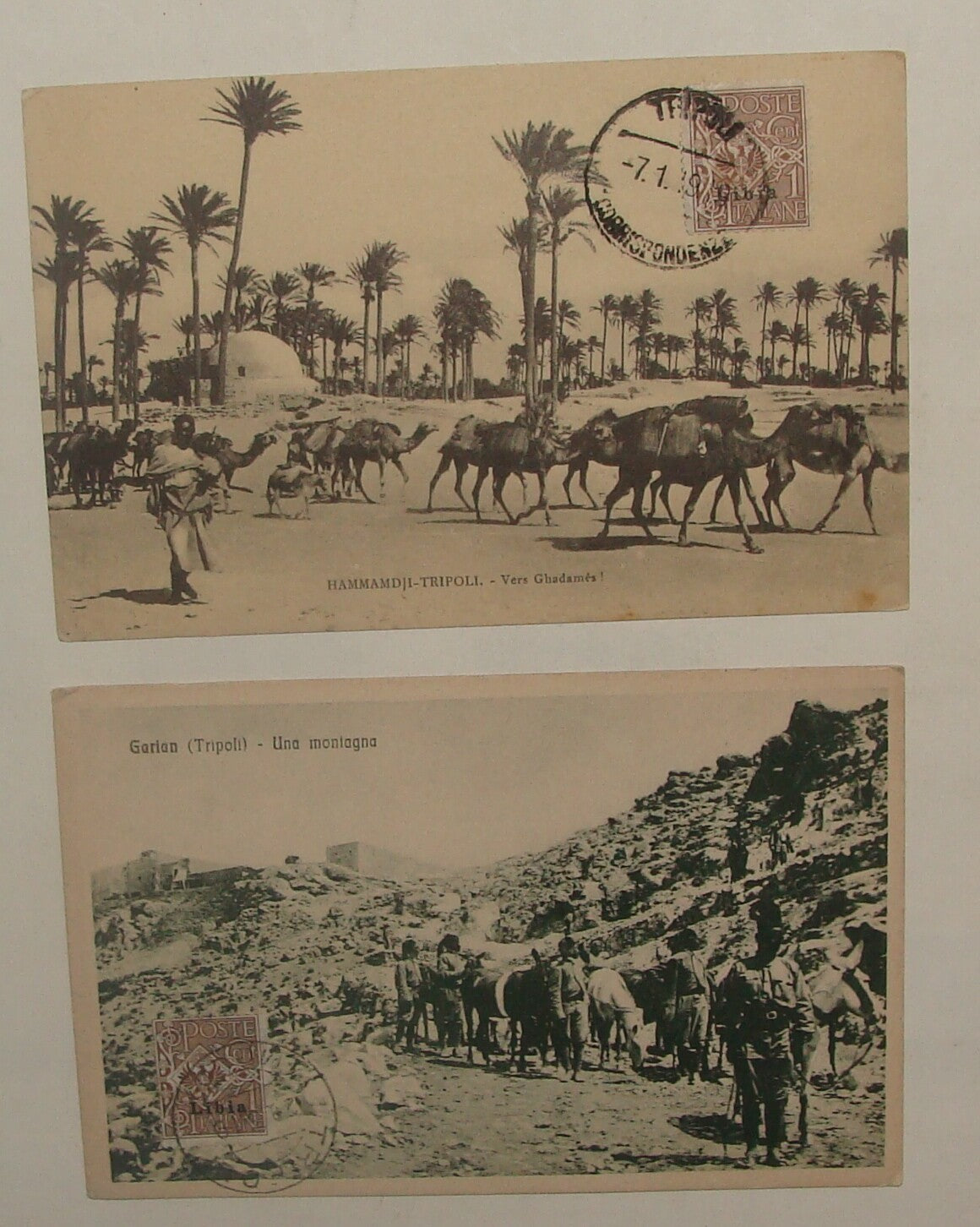 Libya Tripoli Photo Postcard x2