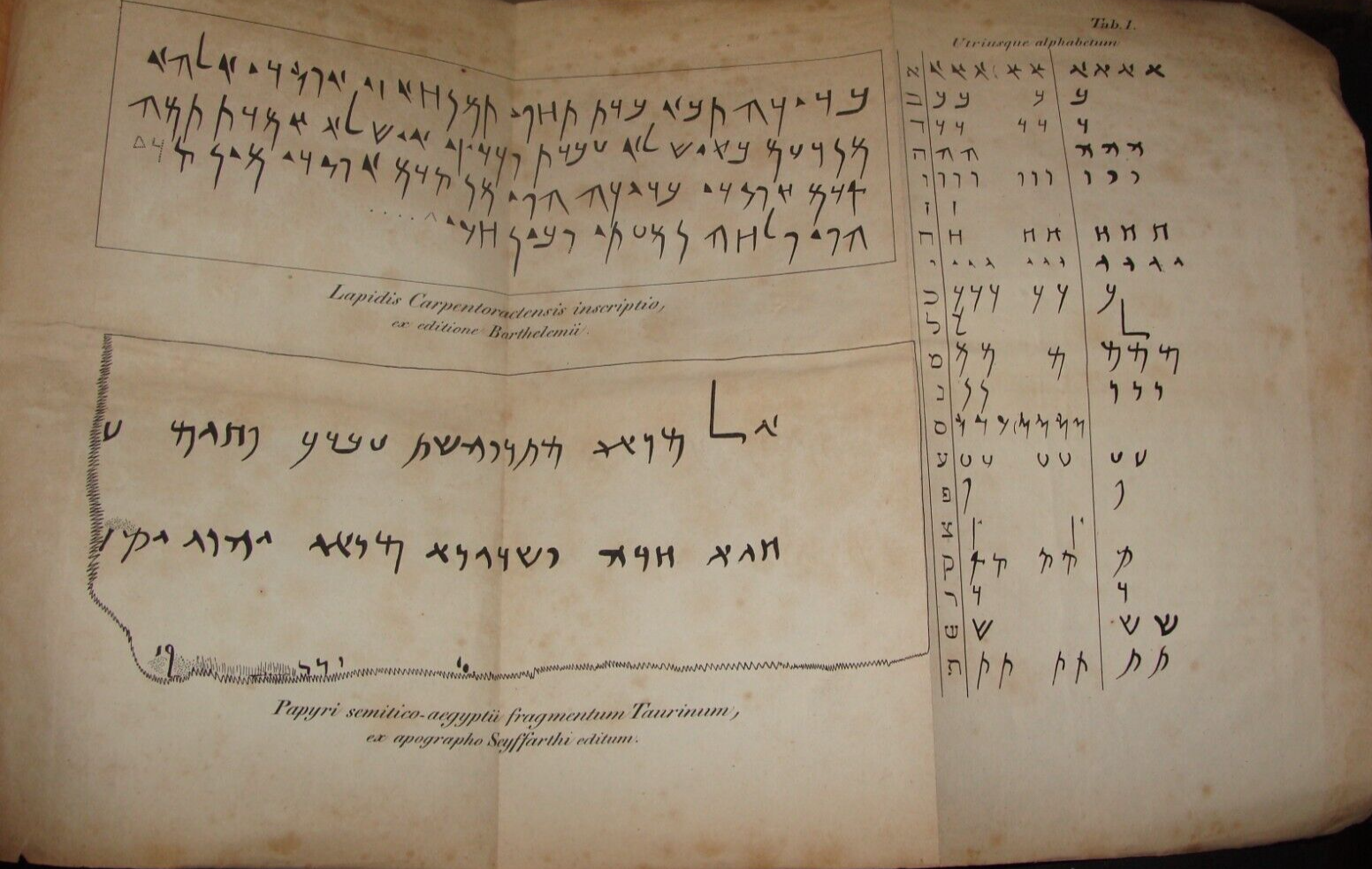 Germany 1833 E. Beer German Papyri Inscriptions Egypt Jewish Hebrew Paleography