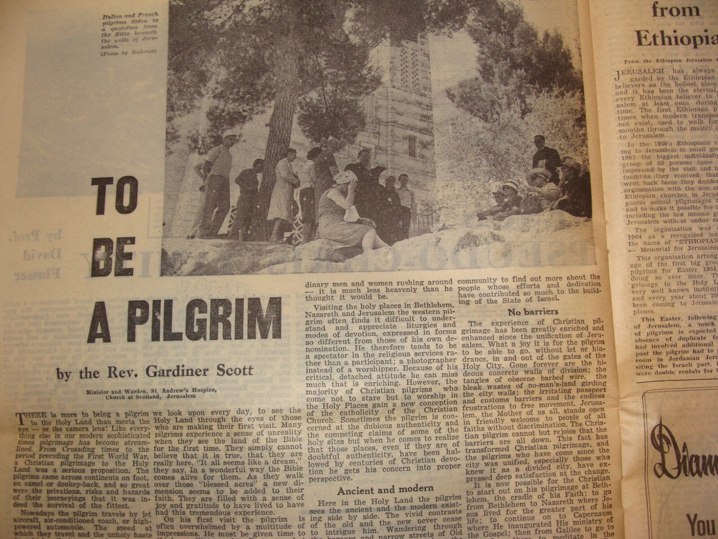 Newspaper Jewish 1967 Six Day War Jerusalem Post Israel Pilgrim EL AL Airlines
