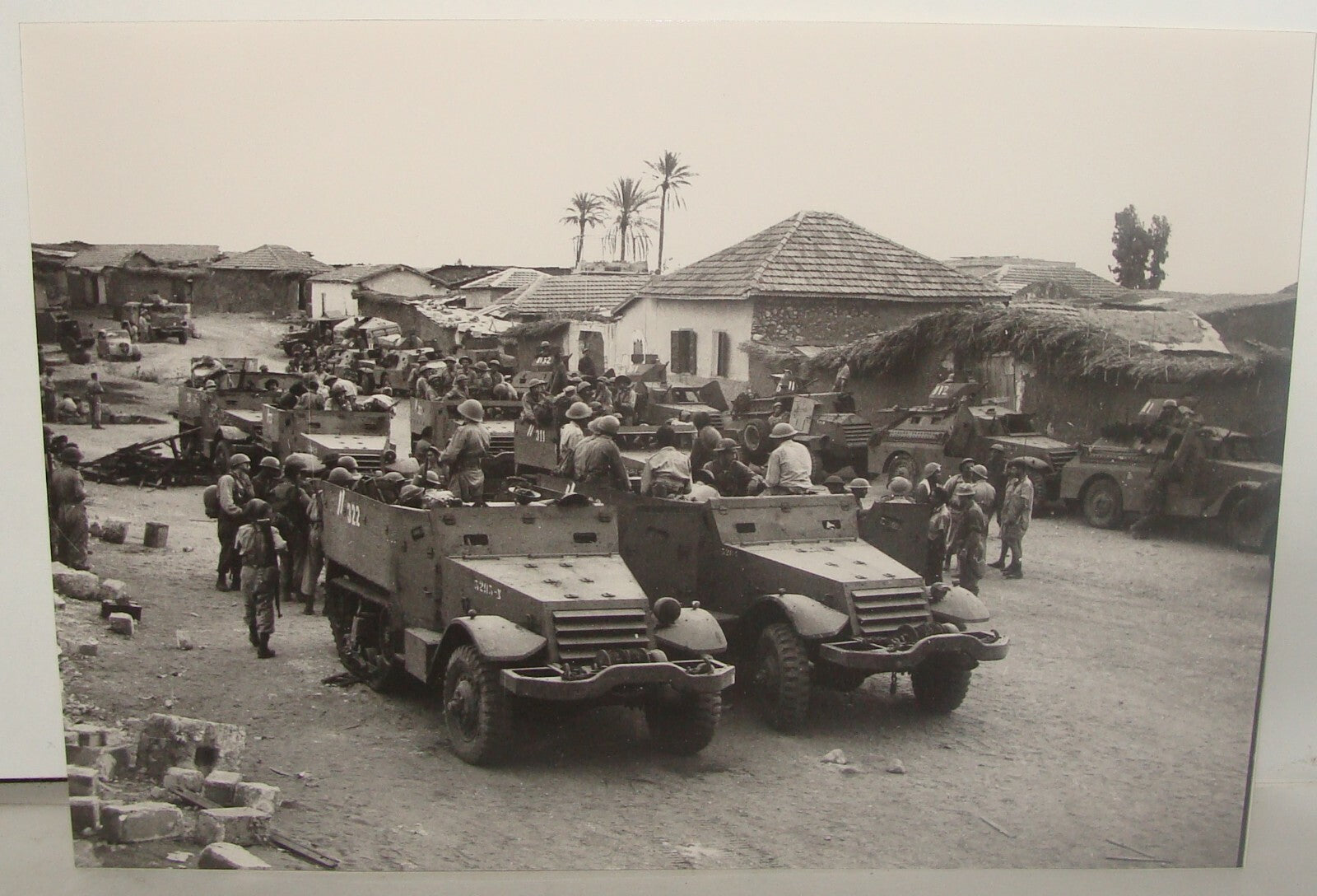 Photo Print Israel Army , Israeli IDF Independence War 1948 Dani Operation Arab