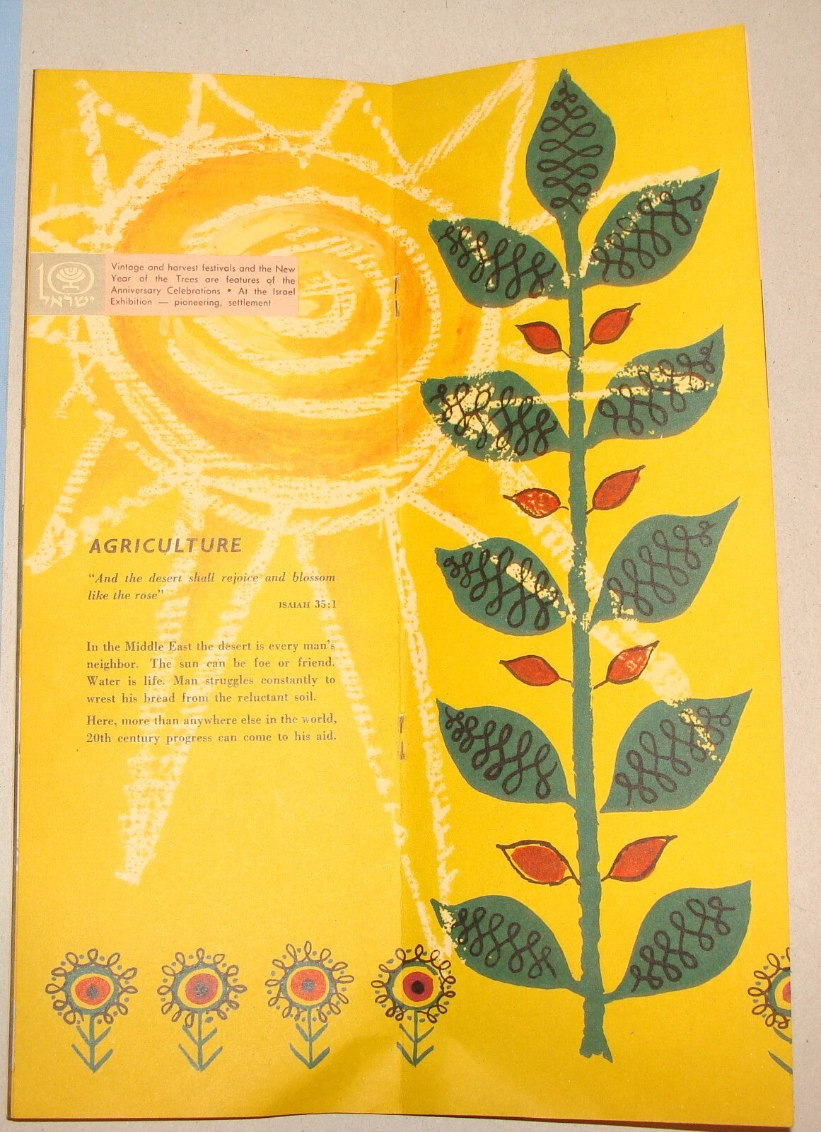 Form Jewish 1958 Israel Israeli 10th Anniversary Zionist History Information