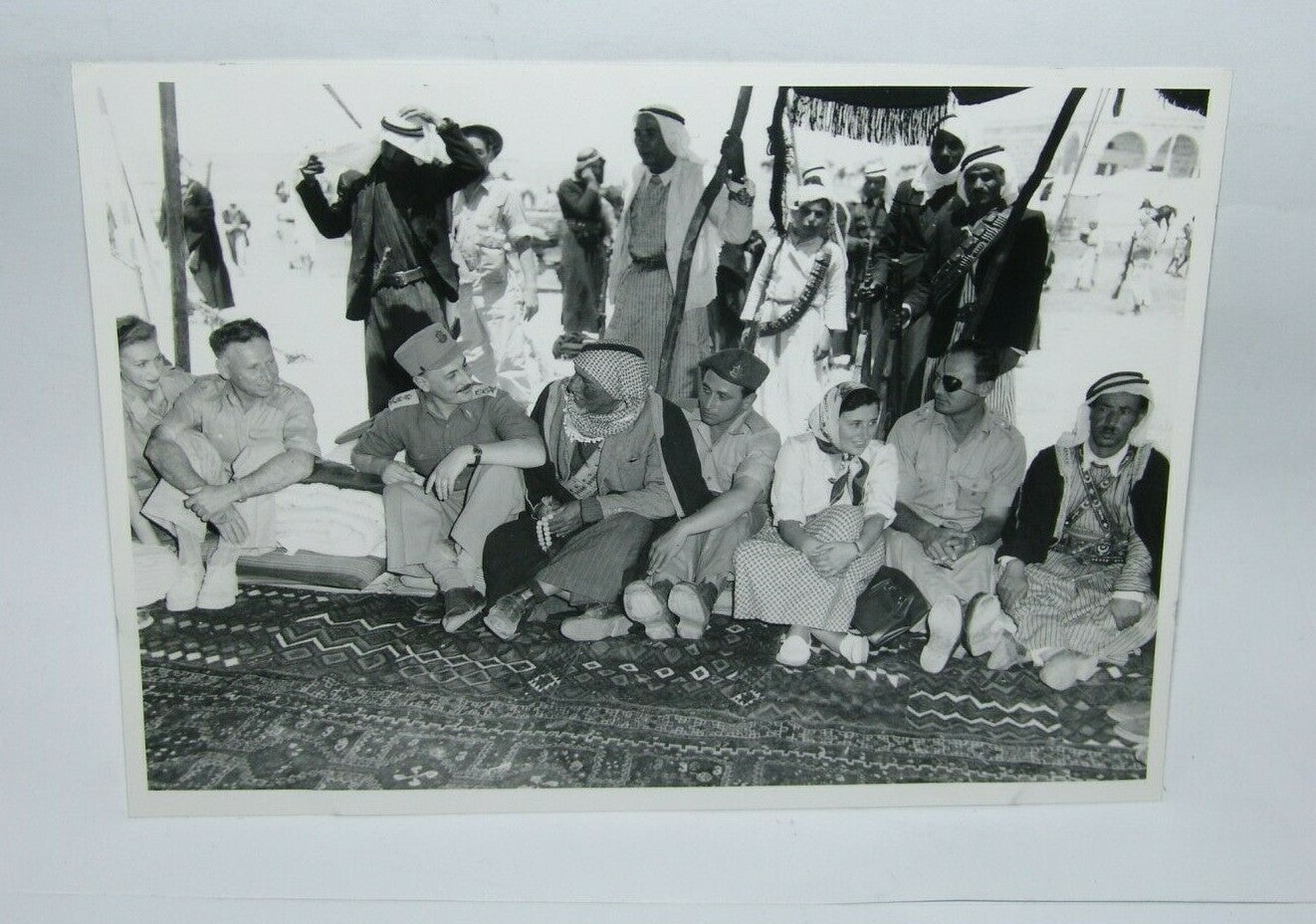 Photo Jewish Ad israel israeli bedouin sheikh suleiman Moshe Dayan Yigael Yadin