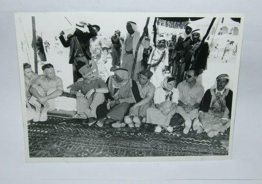 Photo Jewish Ad israel israeli bedouin sheikh suleiman Moshe Dayan Yigael Yadin