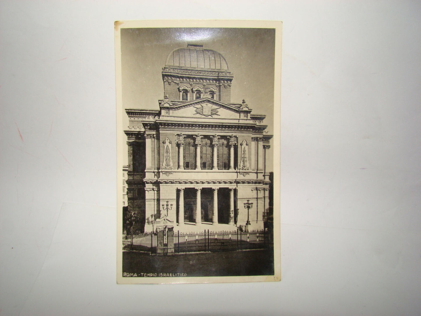 Photo Jewish Card Judaica Italy Rome Roma Tempio Israelitico Great Synagogue