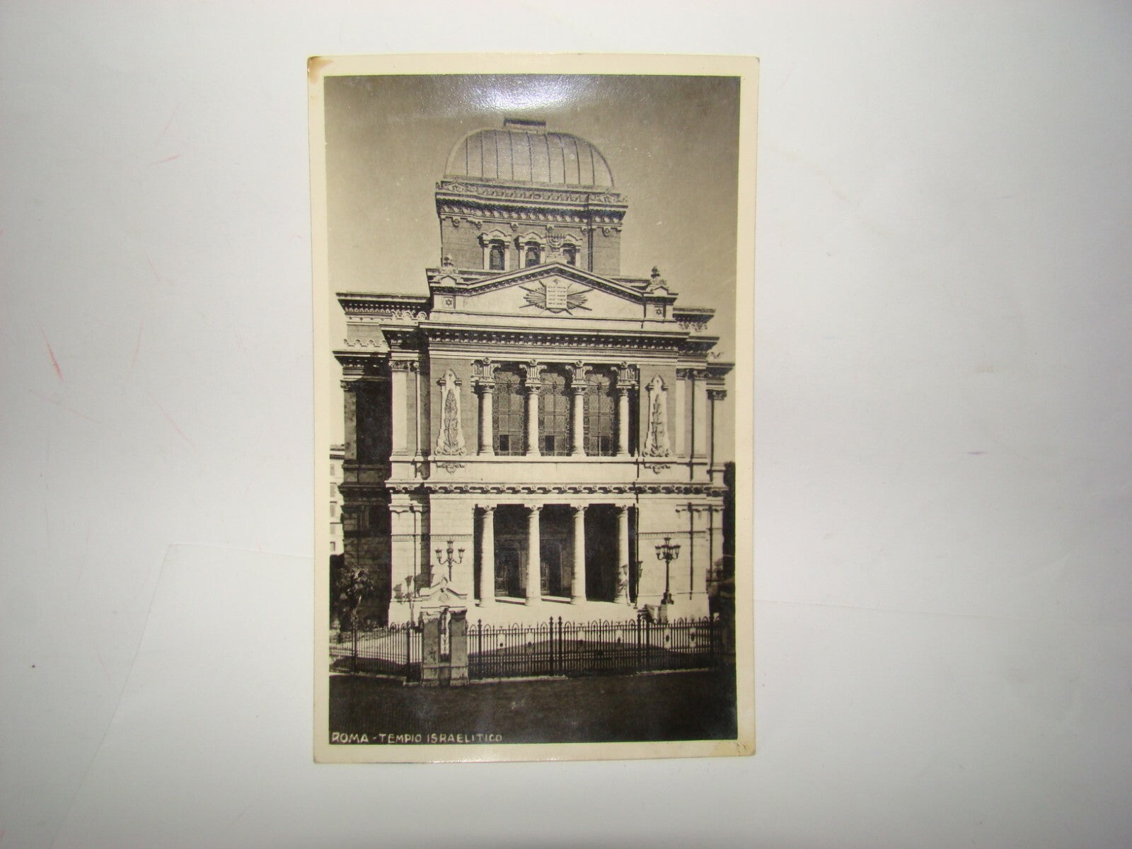 Photo Jewish Card Judaica Italy Rome Roma Tempio Israelitico Great Synagogue