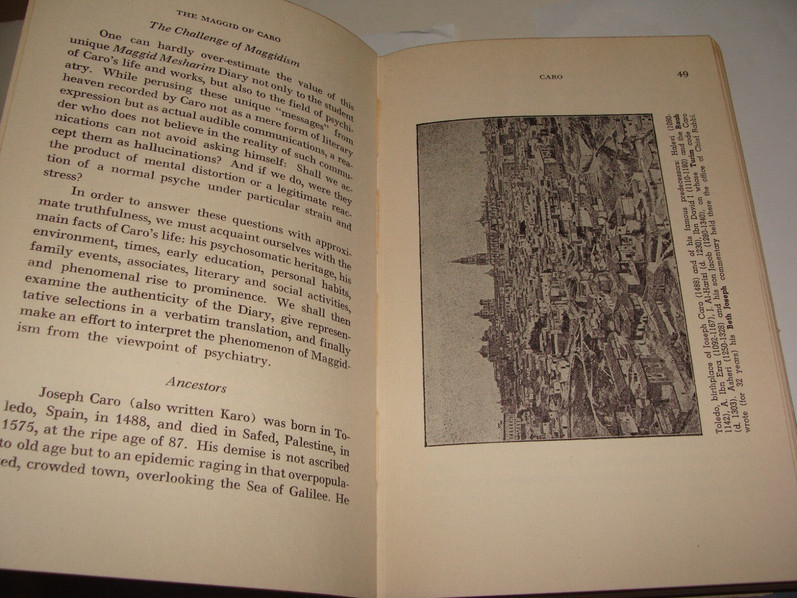 Book Jewish Judaica 1949 Rabbi JOSEPH CARO MAGGID Kabbalah By HIRSCH LEIB GORDON
