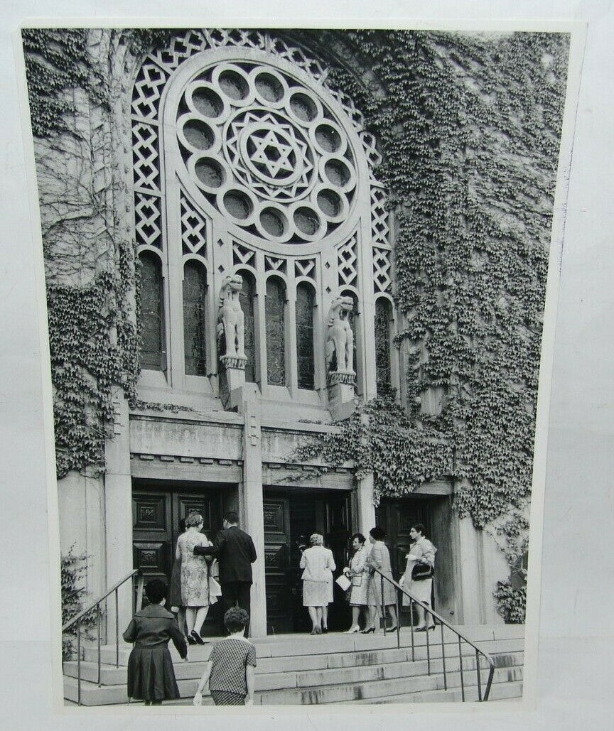 Photo Jewish Ad Judaica Canada Toronto Holy Blossom Temple Synagogue vintage big