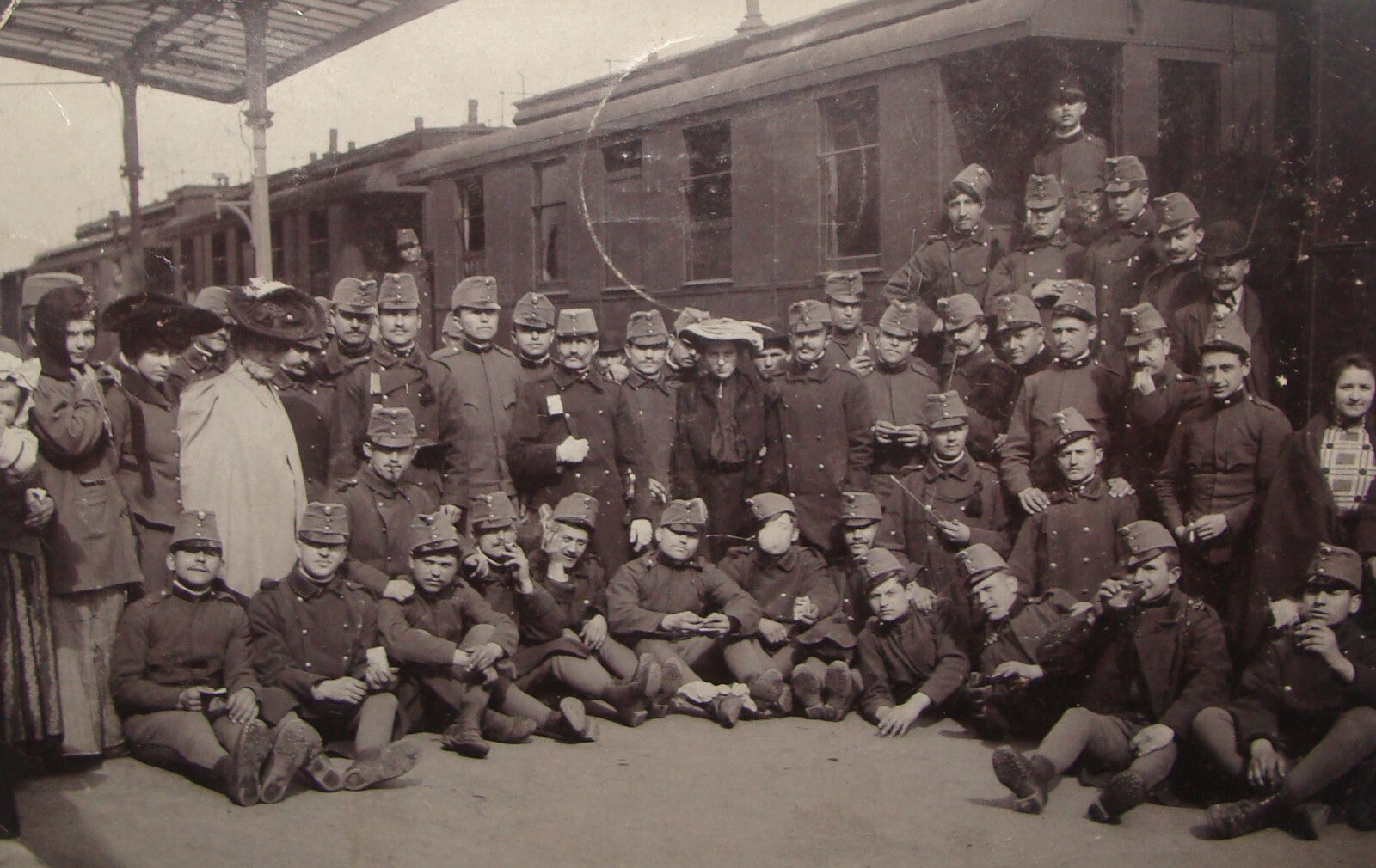 Germany Antique 1906 German   Photo Postcard Army Military Karlsruhe Baden Stamp