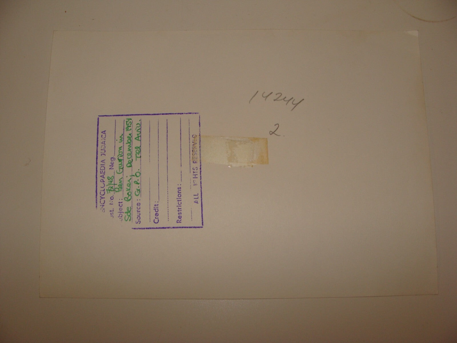 Pol Photo Print Jewish 1954 Israel Prime Minister DAVID BEN GURION Kibbutz Sde