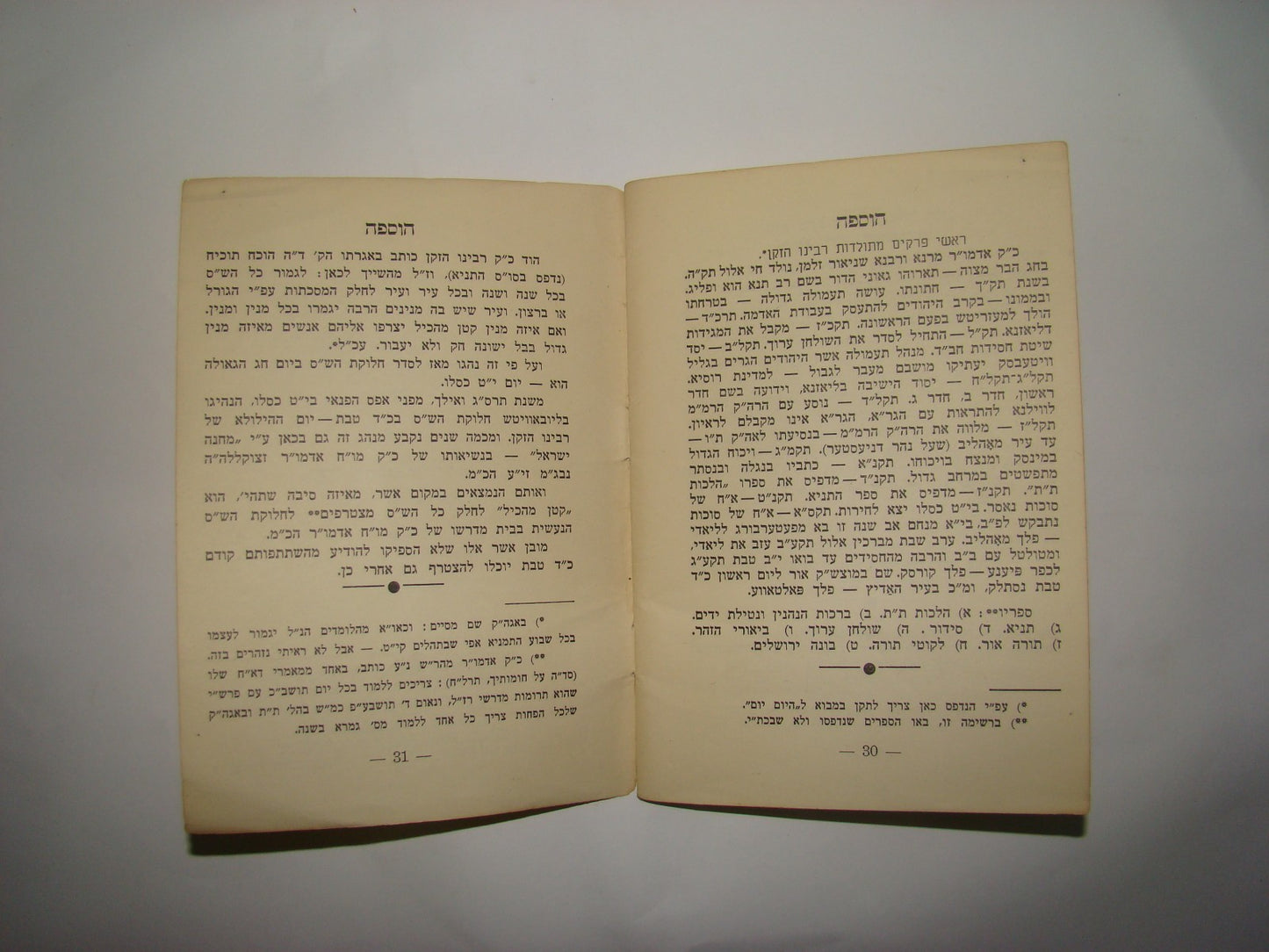 Booklet Jewish Ad judaica rabbi Y. I. Schneersohn Chabad Lubavitch 1951 רשימה