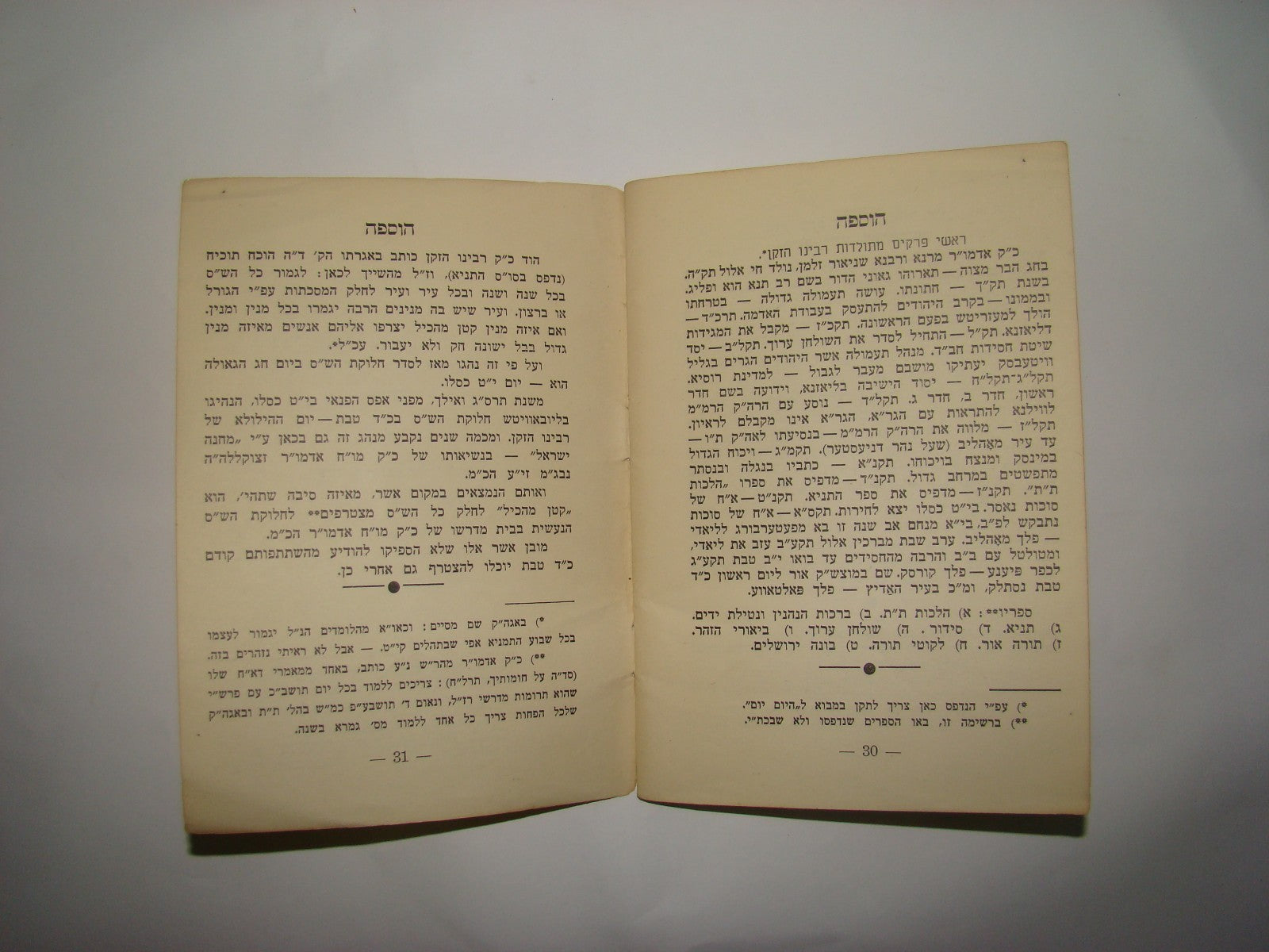 Booklet Jewish Ad judaica rabbi Y. I. Schneersohn Chabad Lubavitch 1951 רשימה