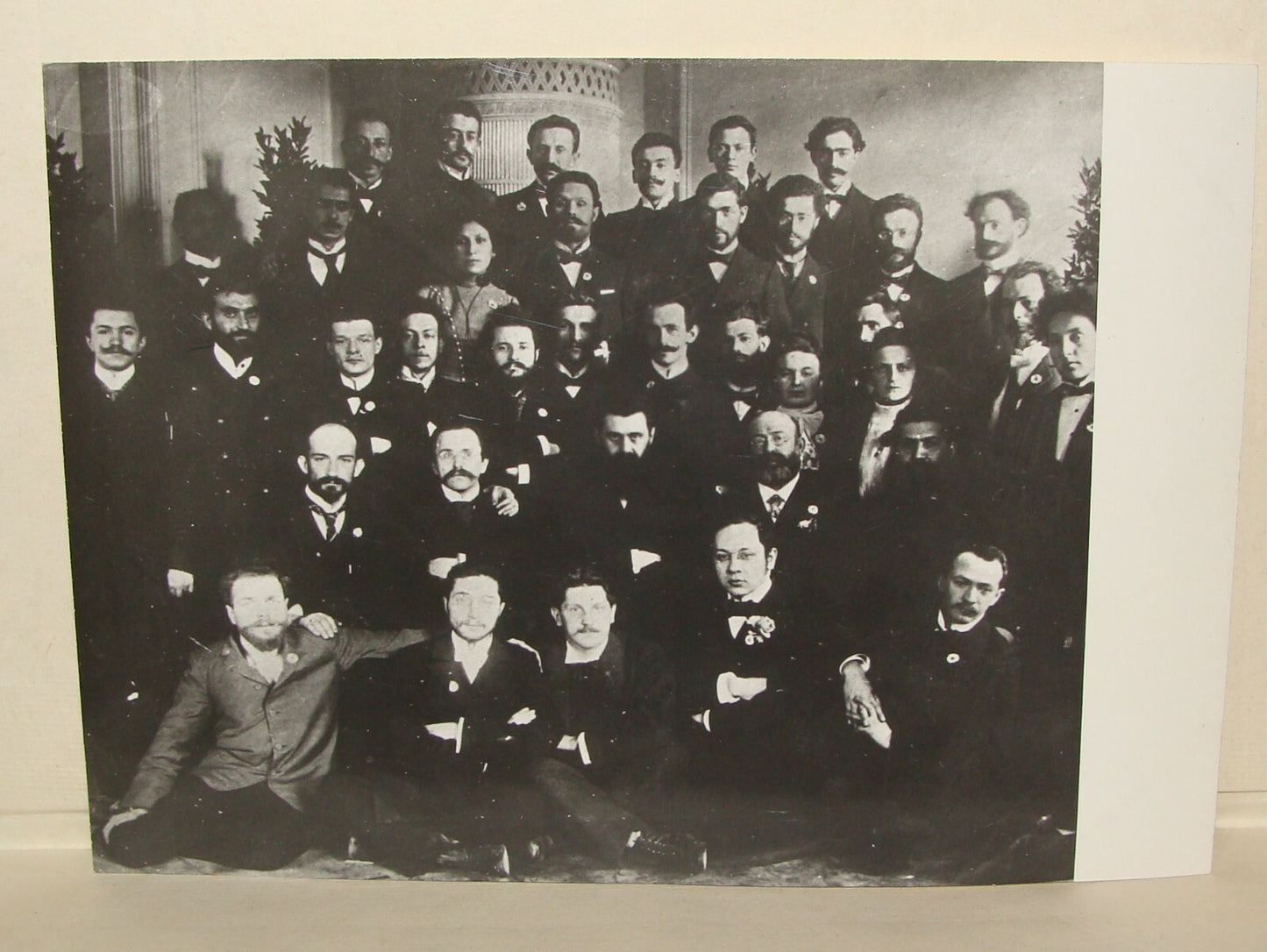 Photo Print, 1901 Basel Zionist Congress Jewish HERZL WEIZMANN USSISHKIN