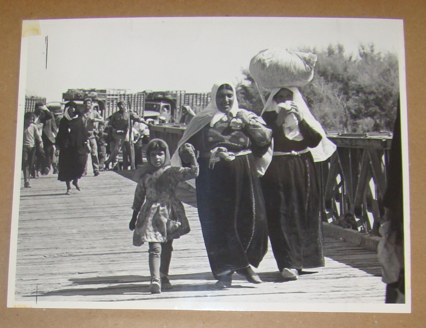 Photo Palestine DAVID RUBINGER Big 1968 Six Day War Arab Refugees Israel Jordan