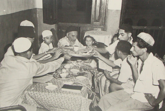 Photo Print Jewish Ad , Judaica Yemenite Jews Aden Yemen 1949 Passover Pesach