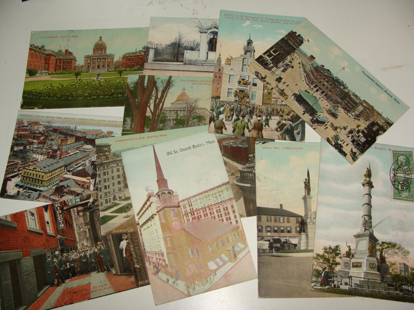 1910 UNITED STATES BOSTON MASSACHUSETTS POSTCARD X11