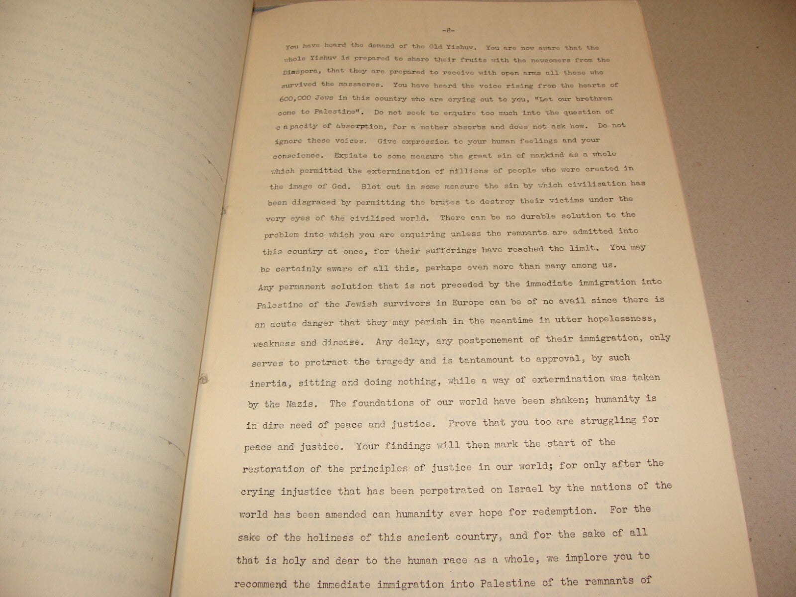 $ RARE 1946 Palestine Israel Anglo American Committee of Inquiry Public Hearings