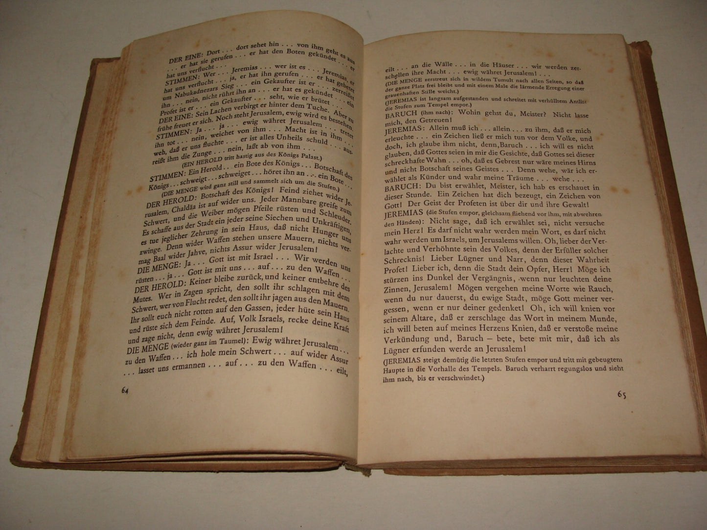 Germany Book Jewish Judaica German Leipzig 1919 Stefan Zweig Jeremias