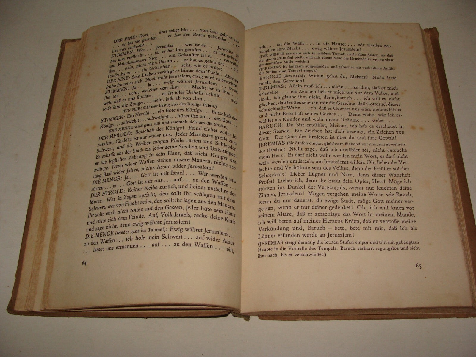 Germany Book Jewish Judaica German Leipzig 1919 Stefan Zweig Jeremias