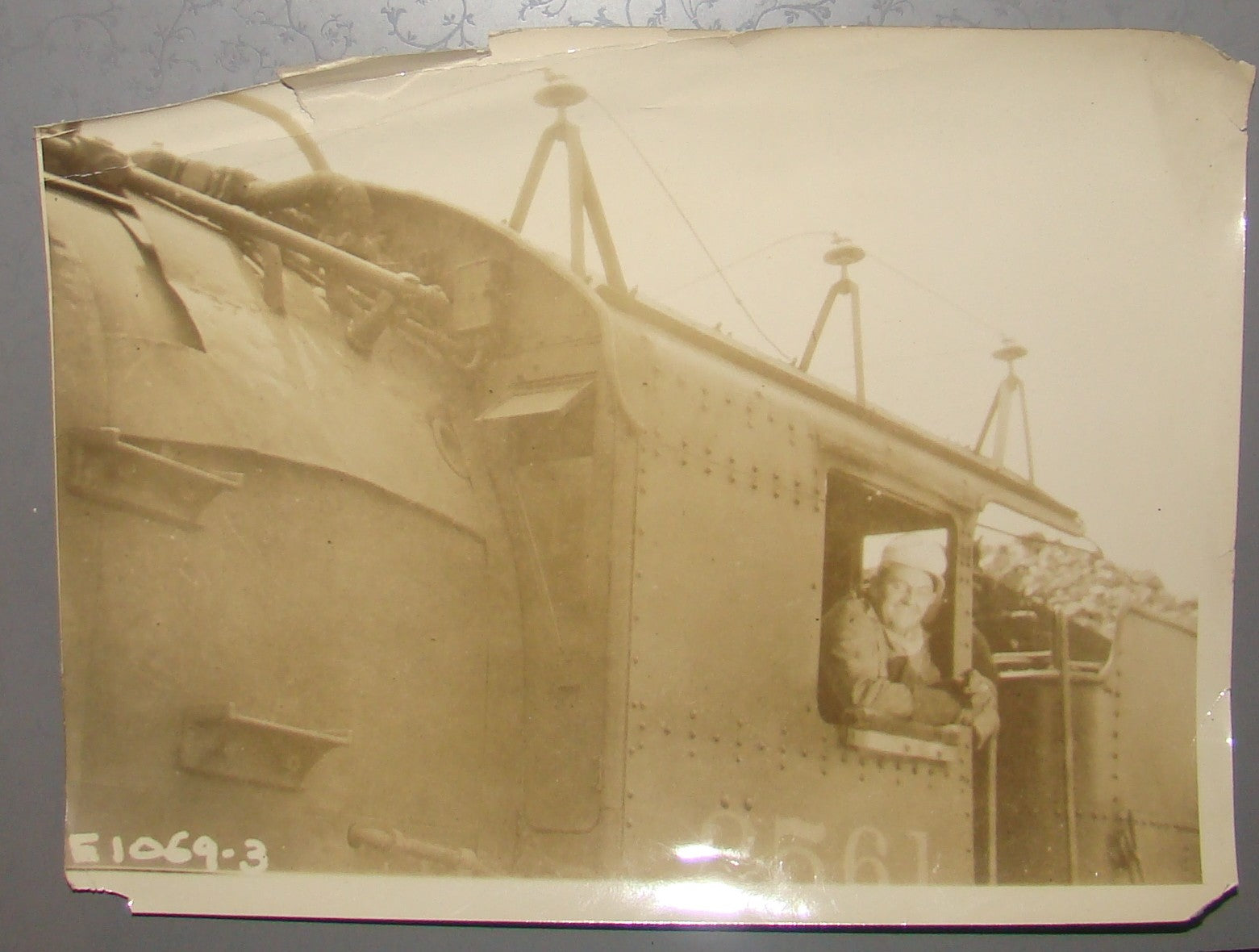 Antique Original American Locomotive Train Railroad New York Central Lines Photo