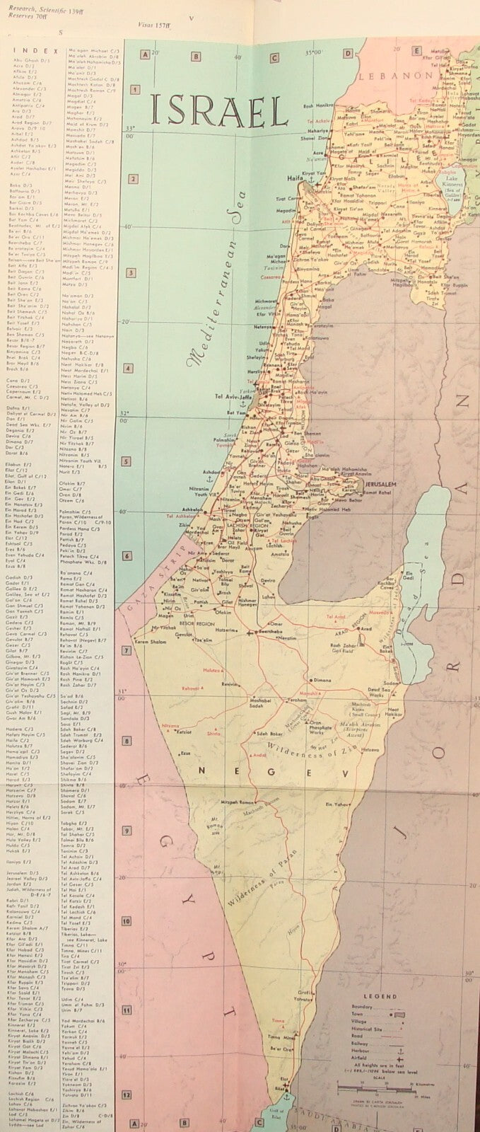 Jewish Judaica 1965 Israel Israeli Facts Guide Information Book History Map