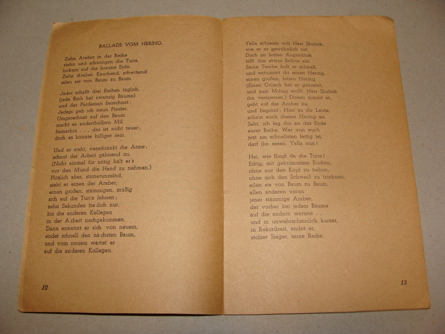 Jewish 1944 Zionist Palestine Israel Songs German HANS ROSENTHAL Agriculture